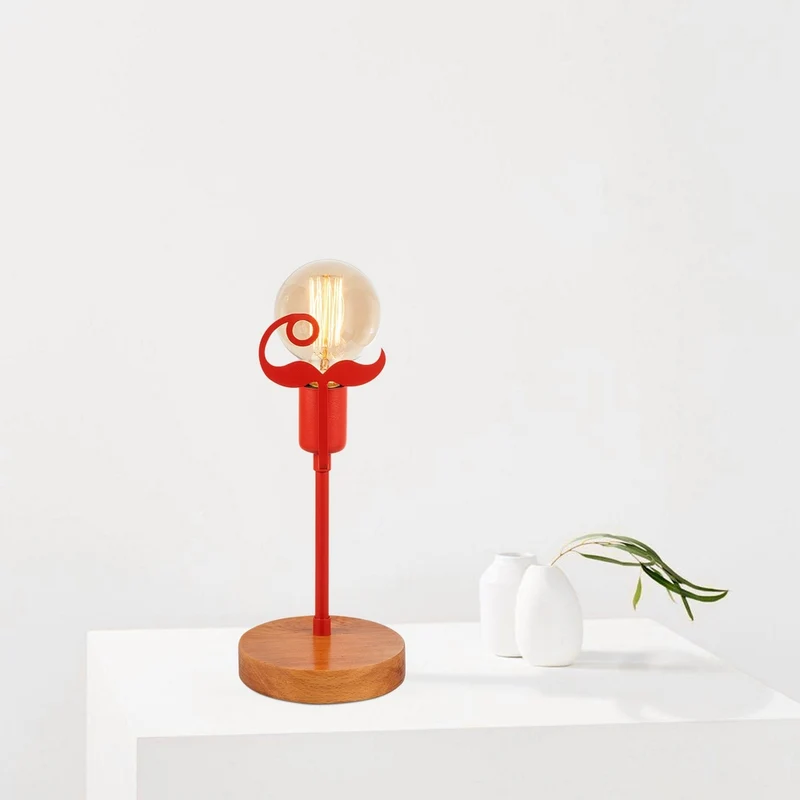Lampe À Poser Rouge