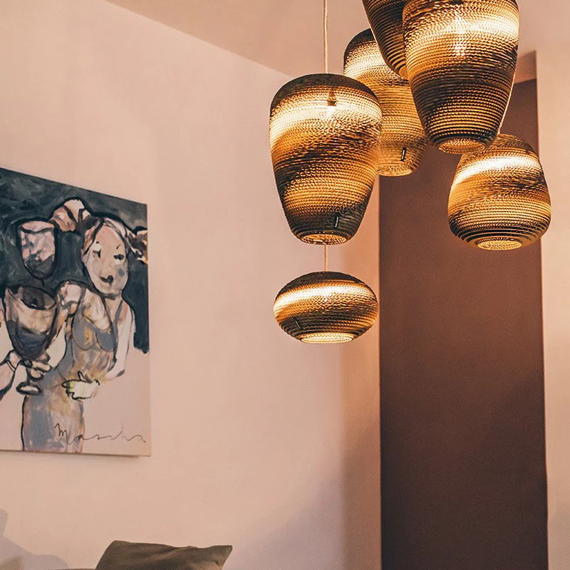 Think Paper Baggy Cardboard Pendant