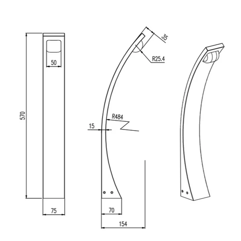 Lampadaire Exterieur Aluminium