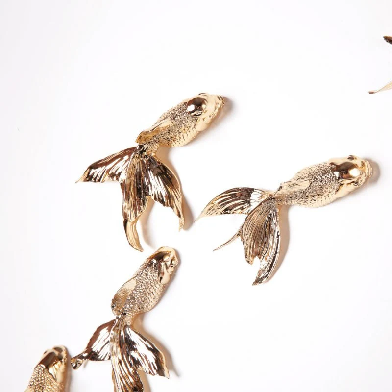 Haoshi Goldfish X Clock - Gold Plated