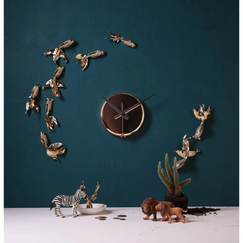Haoshi Goldfish X Clock - Gold Plated