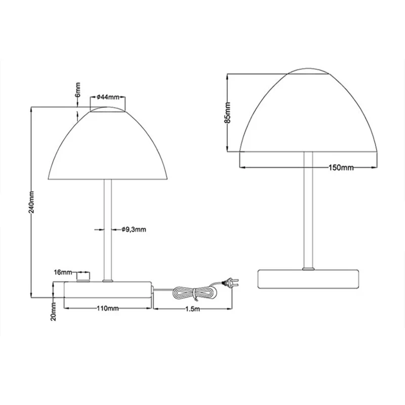 Lampe Chrome Design