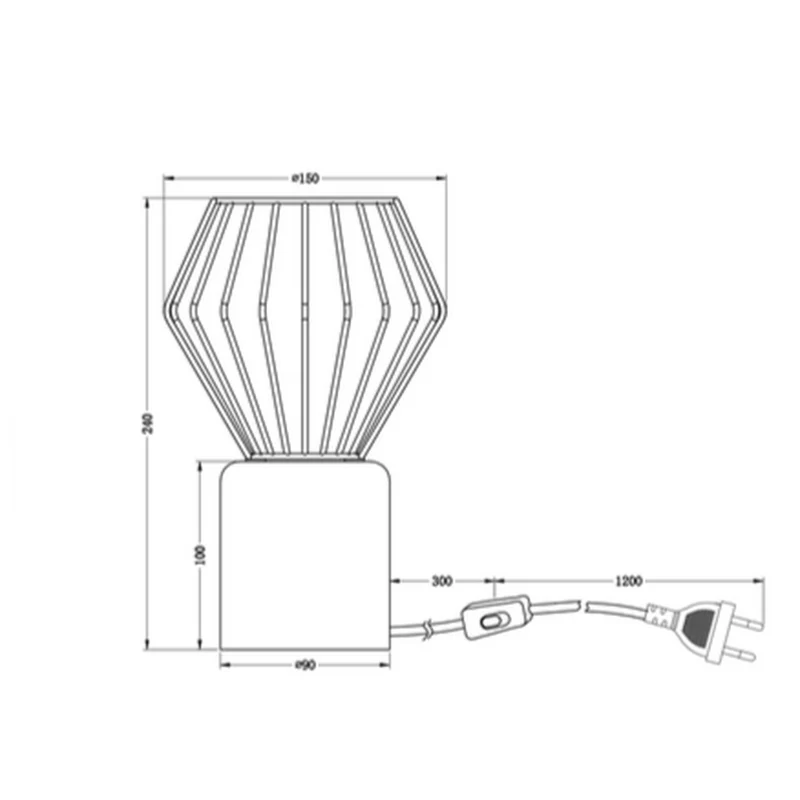 Lampe Noir Blanc