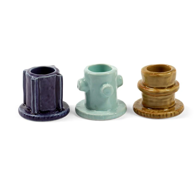 Serax Molly Glazed Candle Holder - Set of 3
