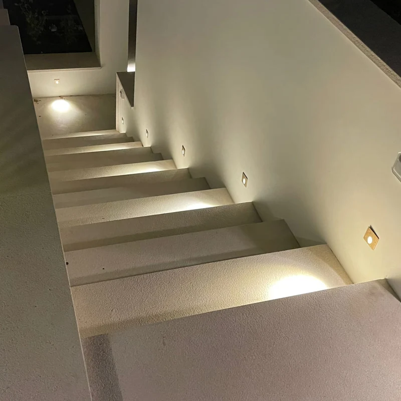 Novatrade Lighting Step In Wall Recessed Wall Lamp