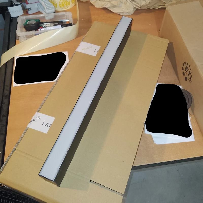 Black LED ceiling light 276mA - Second Chance