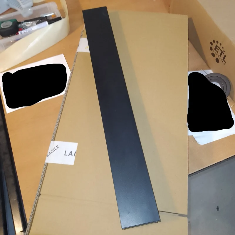Black LED ceiling light 276mA - Second Chance