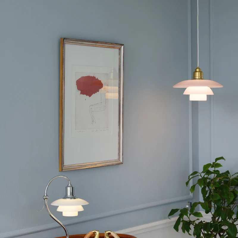 Louis Poulsen PH 3½-3 Pale Rose Brass Pendant