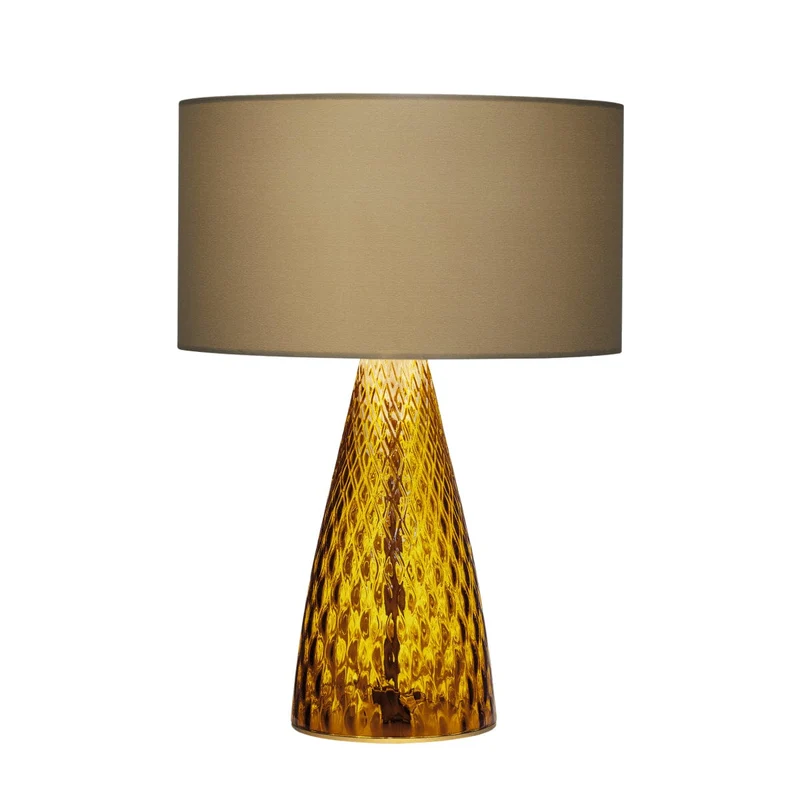 Lampe De Table Verre Fumé