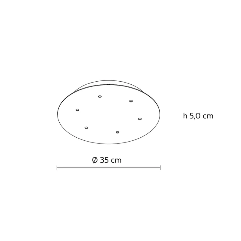 Karman Alibaglass 6 Lights Round Canopy