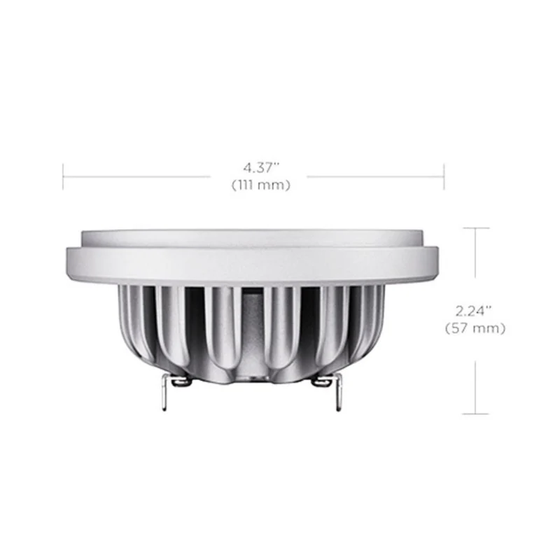 Soraa Vivid LED Bulb G53 AR111 12V Clear - 620lm 3000K - Dimmable
