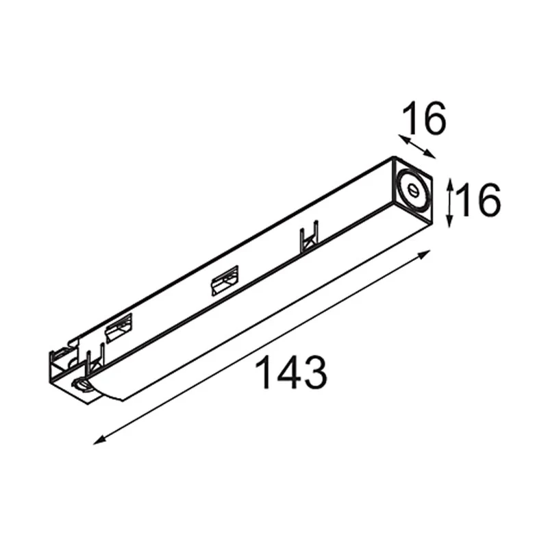 Modular Lighting Track 48V Remote LED Driver 48V - Right White Structure - Second Chance