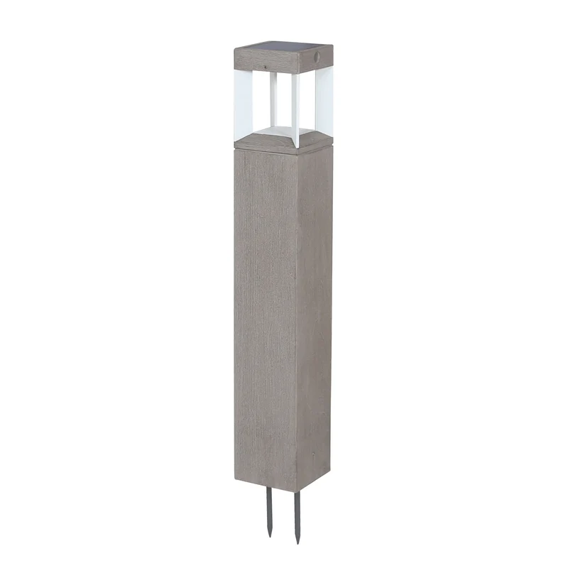 Les Jardins Teckalu Solar Bollard to fix or to pin