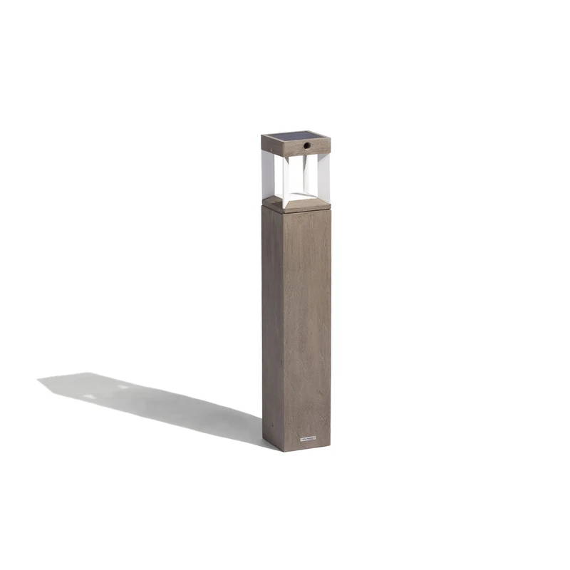 Les Jardins Teckalu Solar Bollard to fix or to pin