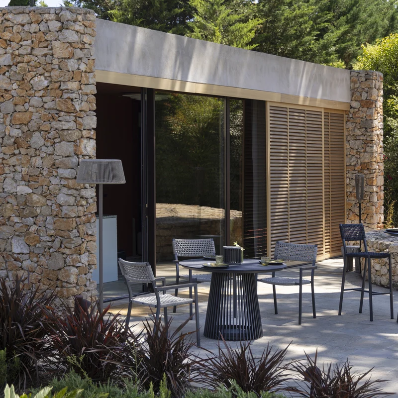 Les Jardins Rop&Strip Solar Floor Lamp with adjustable Stem