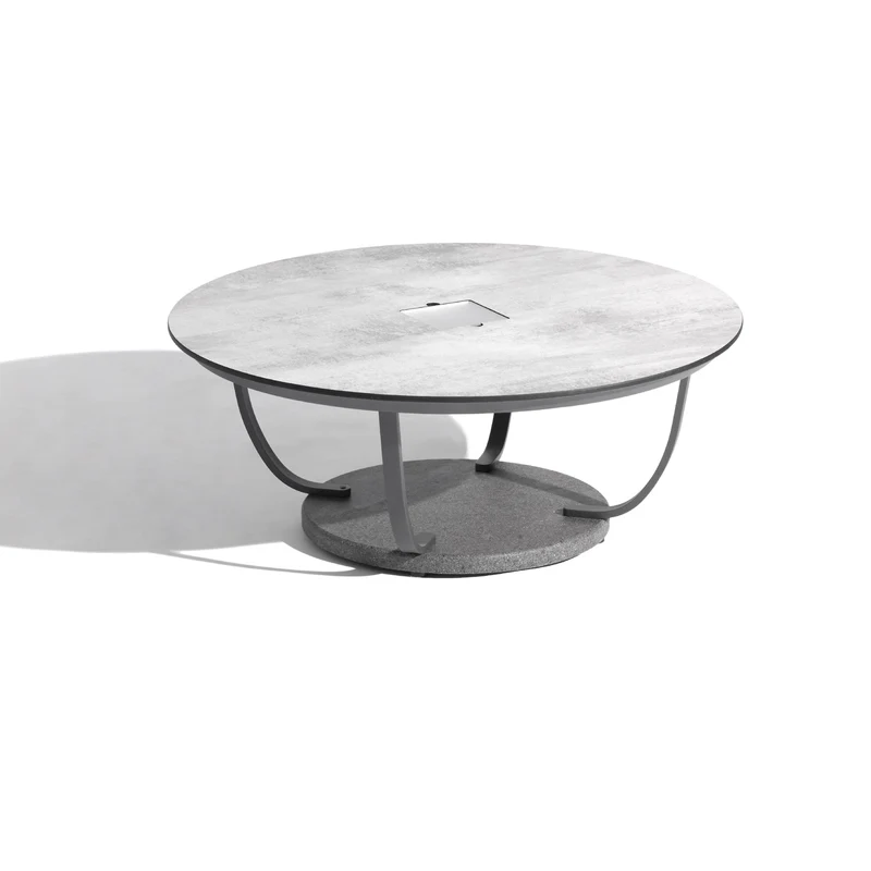 Les Jardins Jet Stream Outdoor Table with Solar Lighting