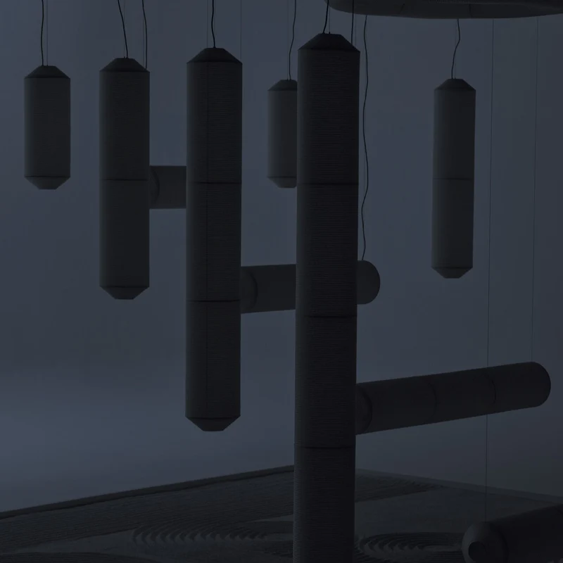 Santa & Cole Tekiò Vertical P2 Pendant Lamp