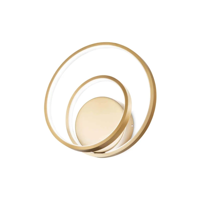 Applique Murale Rond Or Laiton Design
