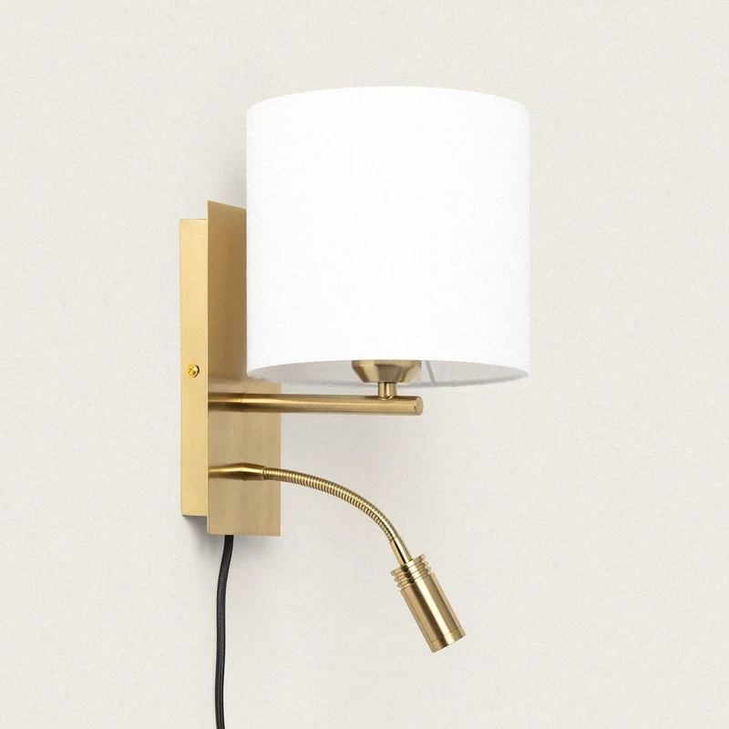 Applique Lampe De Chevet Liseuse Blanche