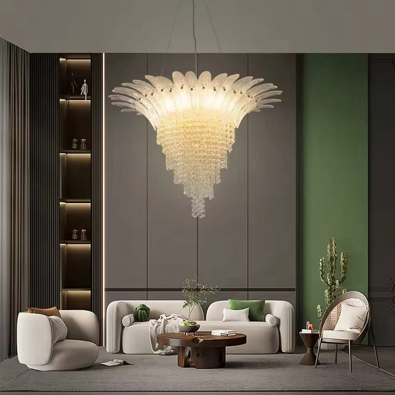 Lustre Suspension Art Deco Blanc