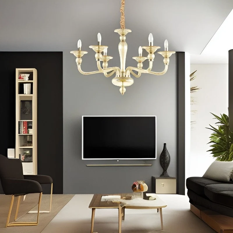 Lustre Blanc Doré