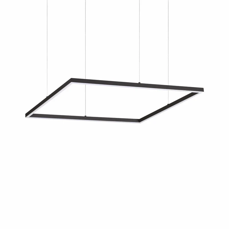 Suspension Noire LED Carrée