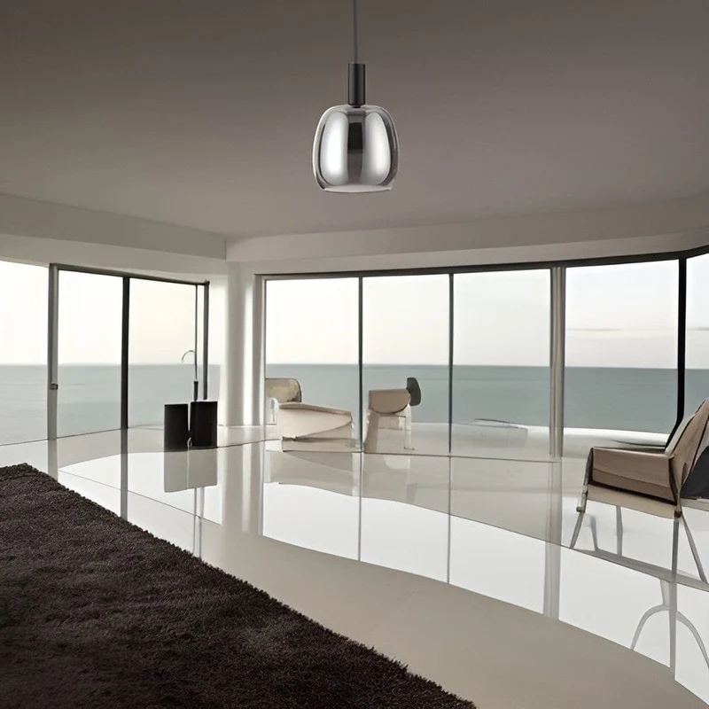 Luminaire Suspension 1 Ampoule noir Salon