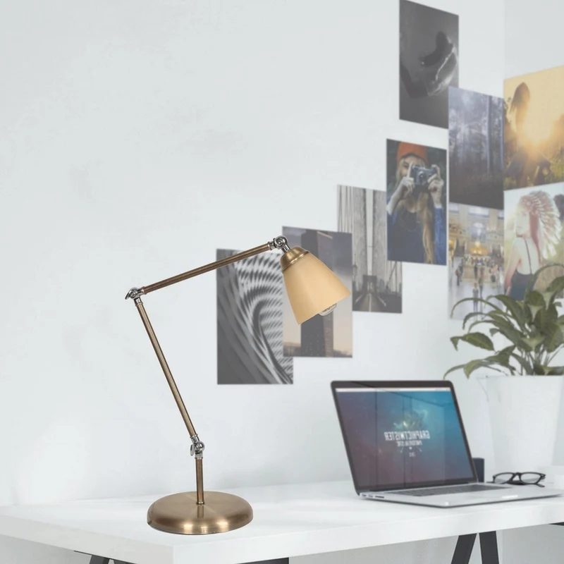 Lampe Bureau Doré