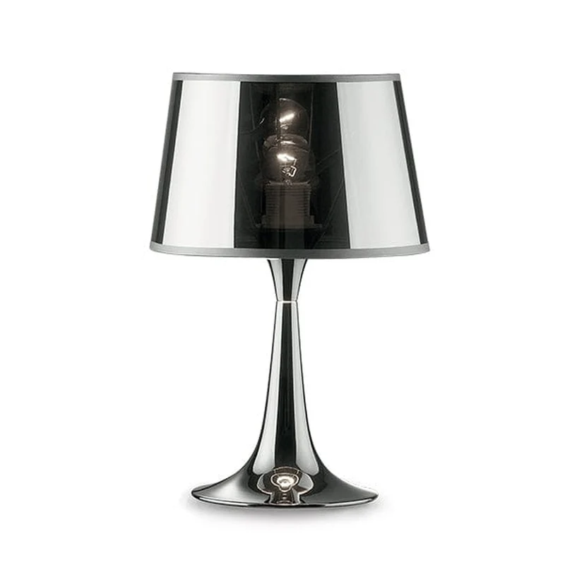 Lampe de chevet Art Déco Noir Fumé Brillant