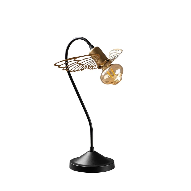 Lampe A Poser Industrielle Noire