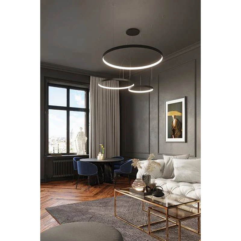 Suspension Cercle Noir