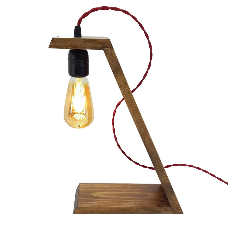 Lampe Table Bois