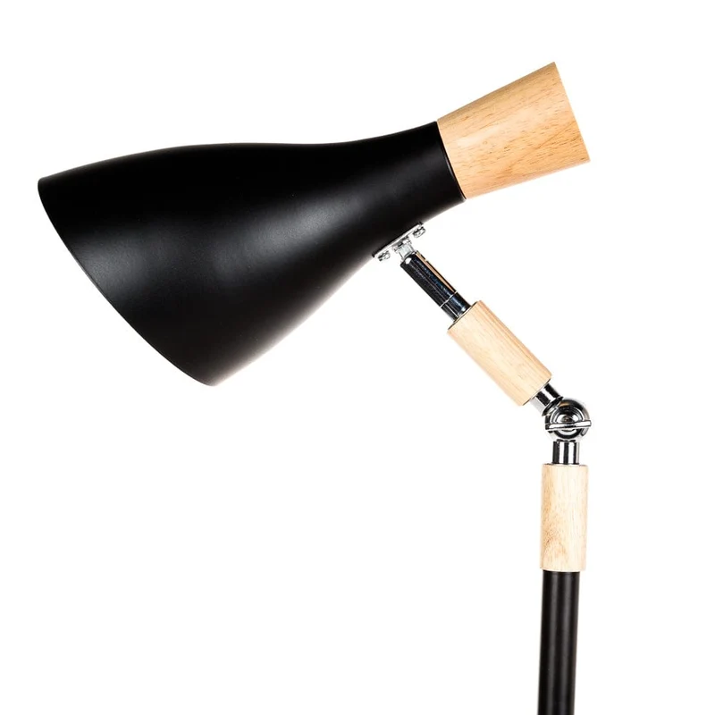 Lampe De Chevet Bois Et Noir