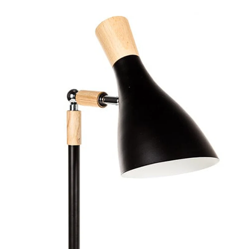 Lampe De Chevet Bois Et Noir