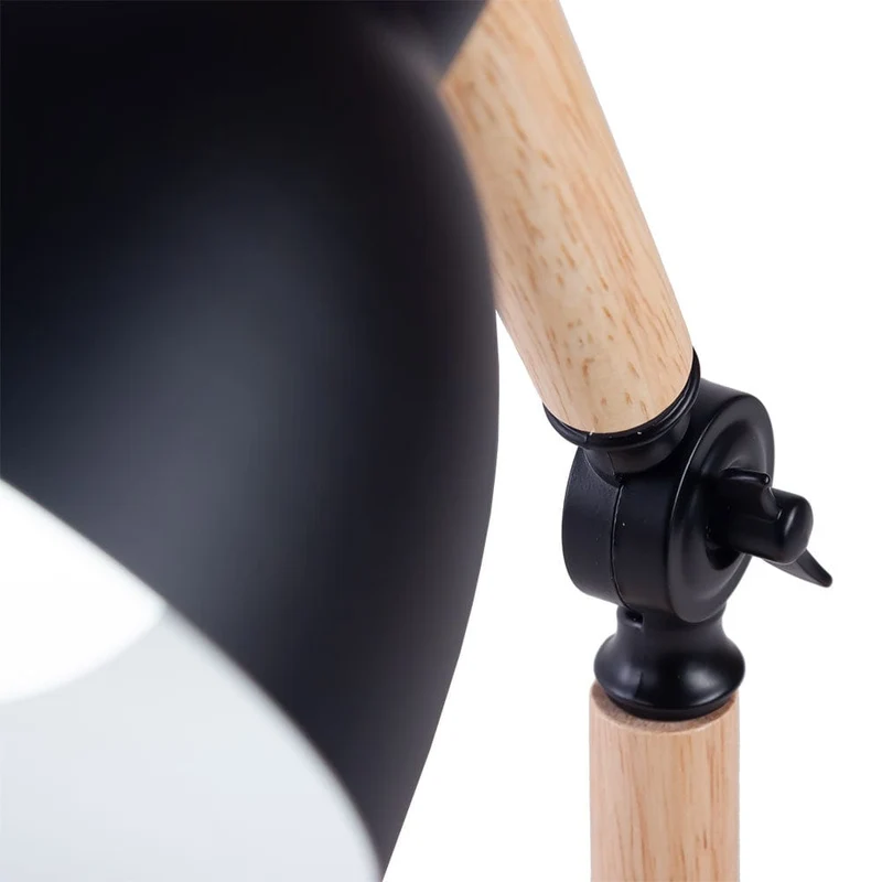 Lampe Noir Et Bois