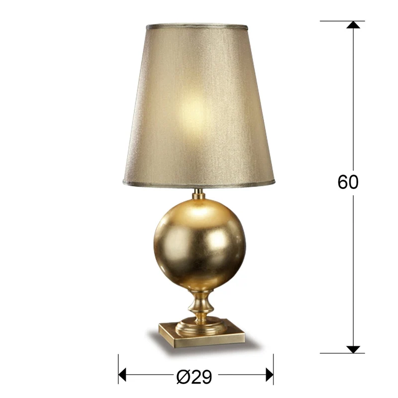 Lampe Design Salon A Poser Doré Laiton