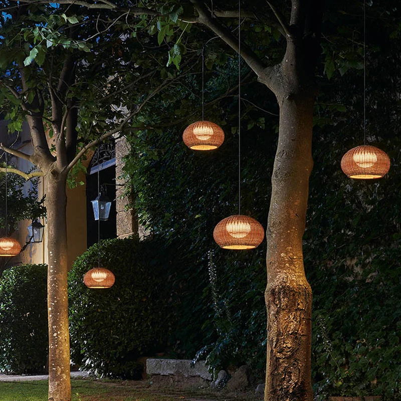 Bover Garota Outdoor Hanging Lamp with Plug