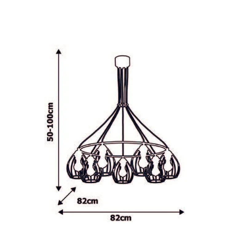Suspension 7 Lampes