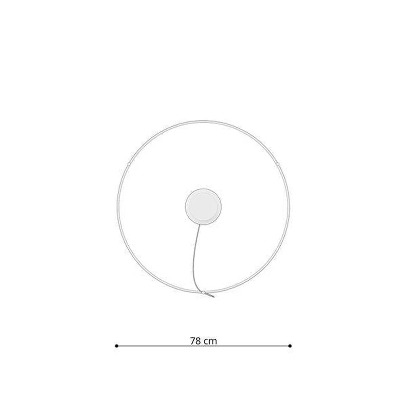 Suspension Led Cercle Noir