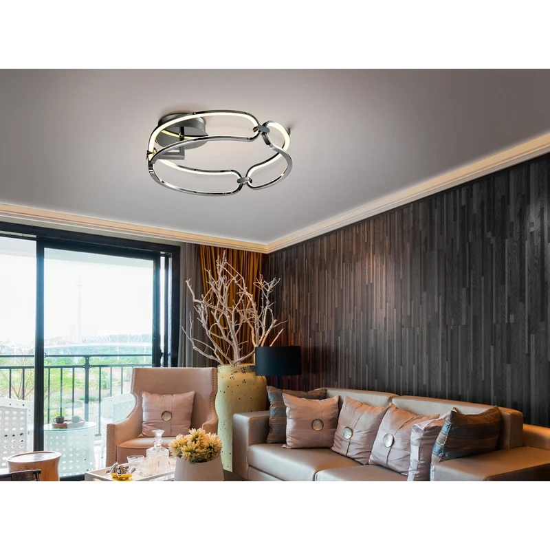 Plafonnier Led Alu Brossé