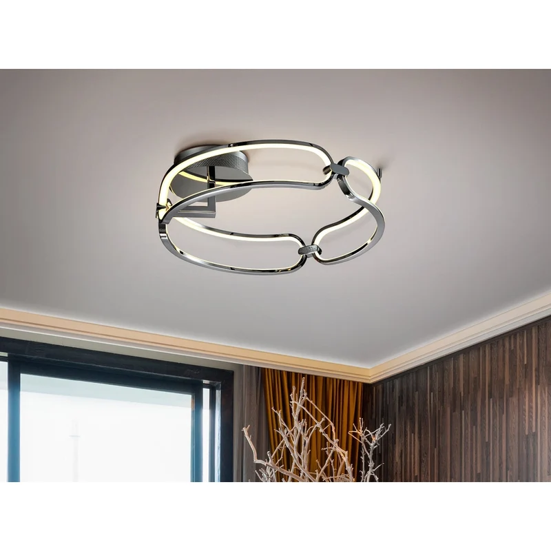 Plafonnier Led Alu Brossé