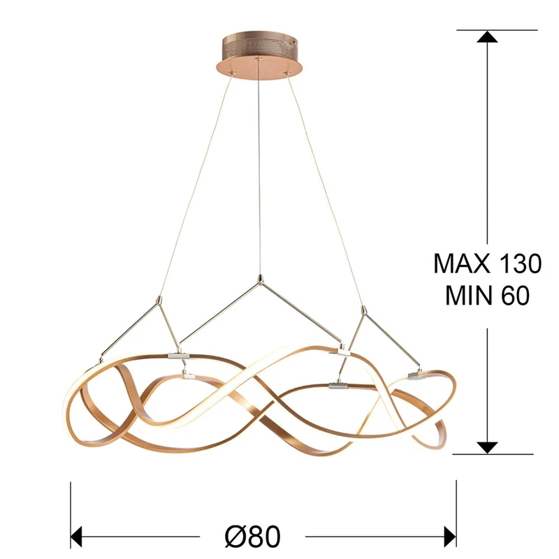 Luminaire Suspendu Doré