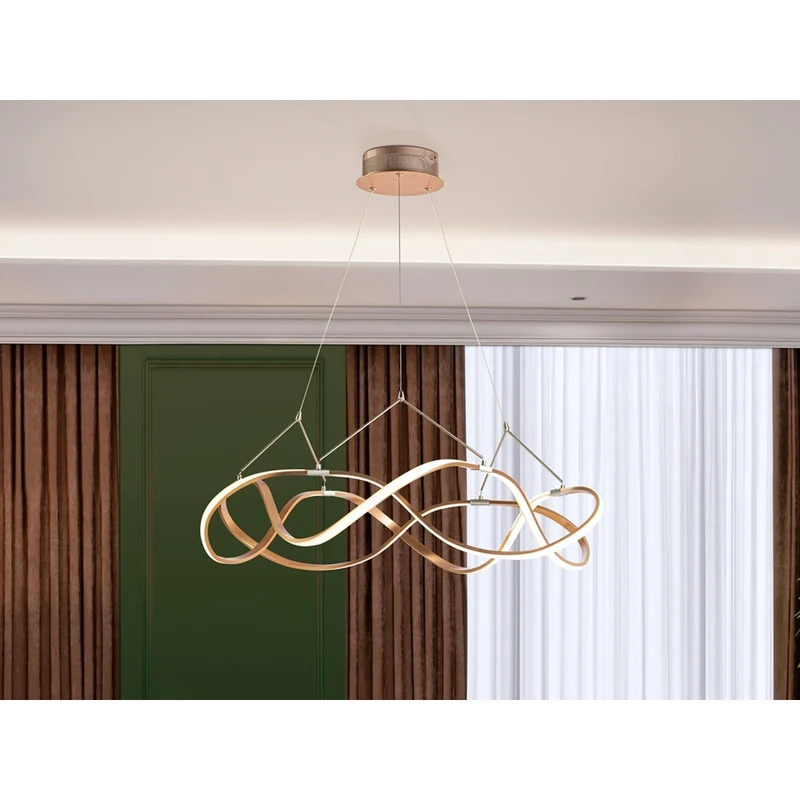 Luminaire Suspendu Doré