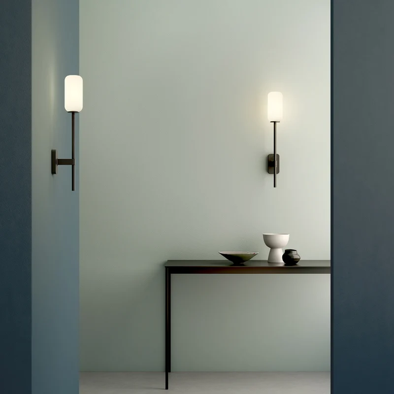 Astro Tacoma Reed Glass Lampshade