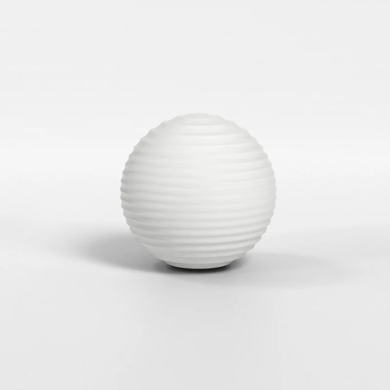 Astro Tacoma Globe Ribbed Glass Lampshade