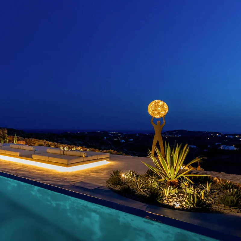 Catellani & Smith Fil de Fer Uomo della Luce XXL Outdoor Floor Lamp