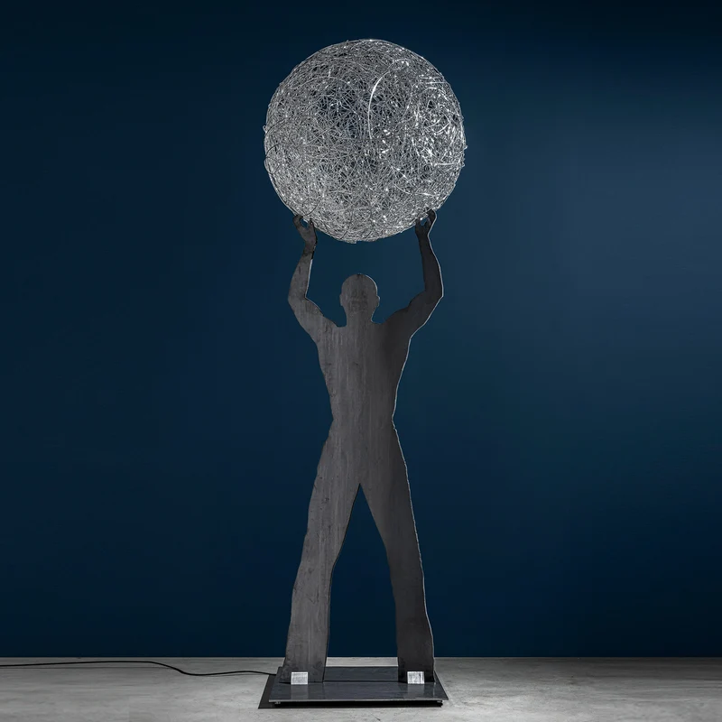 Catellani & Smith Fil de Fer Uomo della Luce XXL Outdoor Floor Lamp