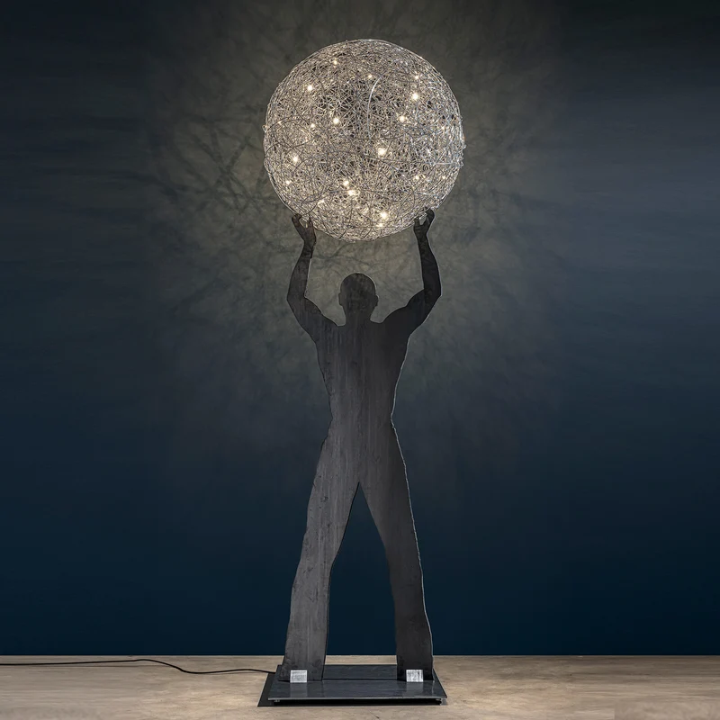 Catellani & Smith Fil de Fer Uomo della Luce XXL Outdoor Floor Lamp