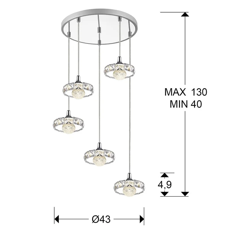 Suspension Multiple Led