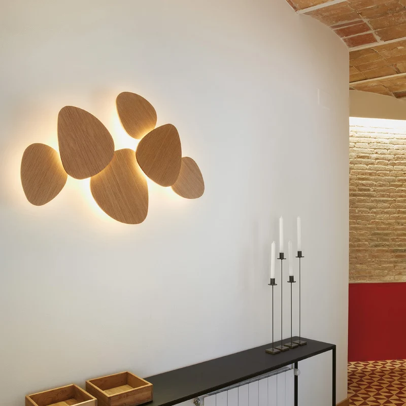 Bover Tria Wall Lamp (Tria-02 Natural Oak) - Second chance